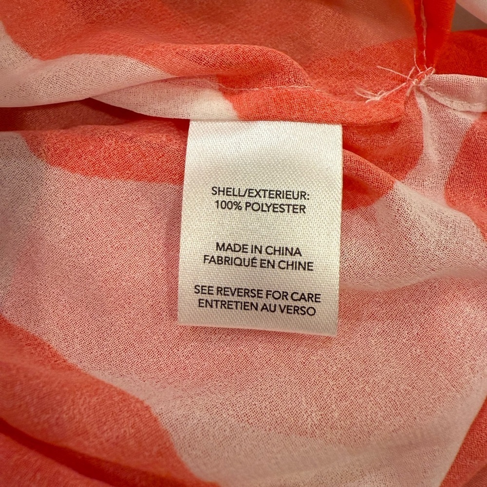 Milly Cabana Cover Up Dress Size M/L Red White Long Sleeve Sheer NWT - Picture 11 of 14
